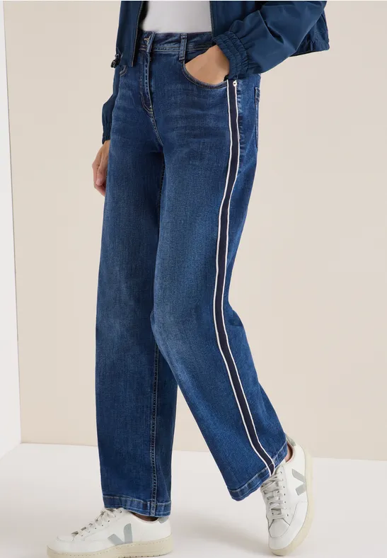 Damen Loose Fit Jeanshose aus Denim