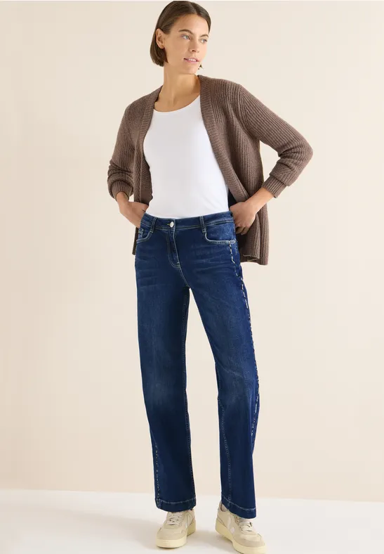 Damen Loose Fit Jeanshose aus Denim