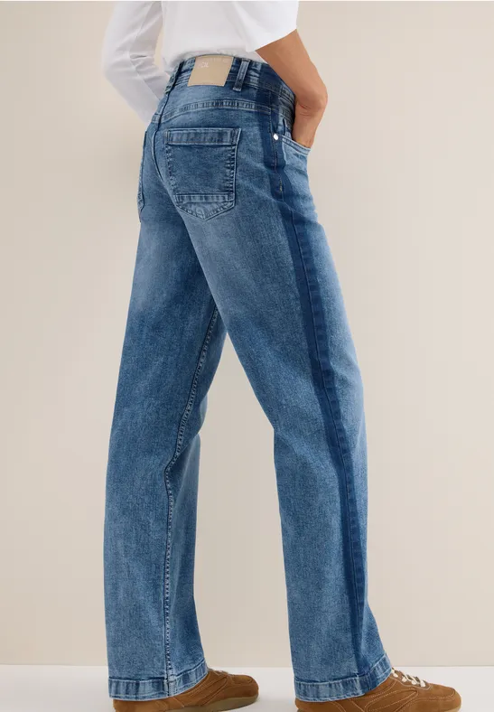 Damen Loose Fit Jeanshose aus Denim