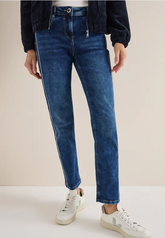 Damen Loose Fit Jeanshose aus Denim