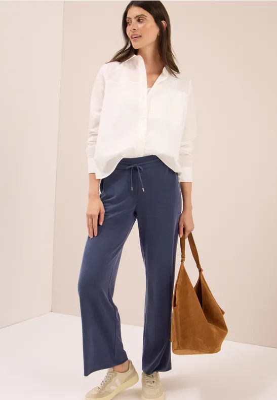 Weite Jersey-Freizeithose