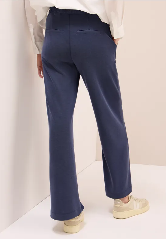 Weite Jersey-Freizeithose