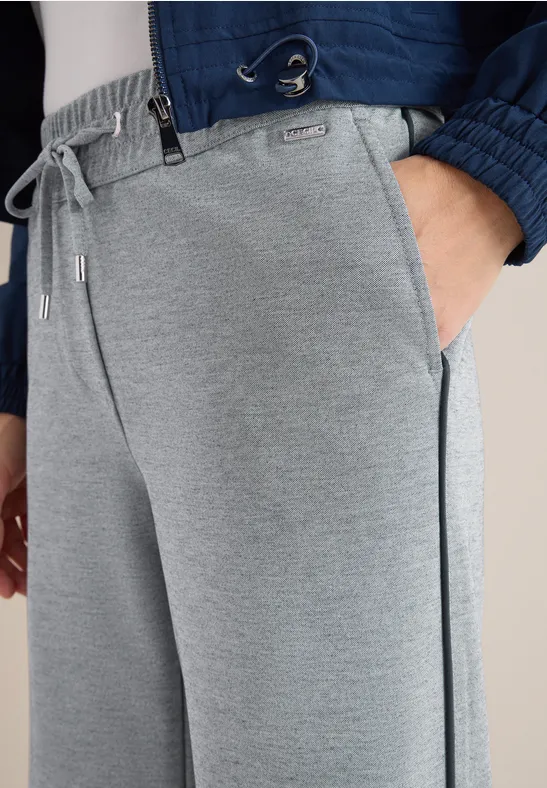 Weite Loungewear-Hose mit Seitenstreifen