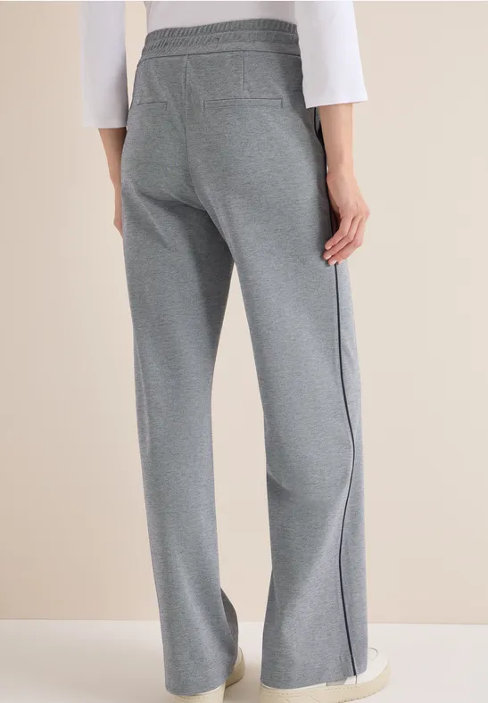 Weite Loungewear-Hose mit Seitenstreifen