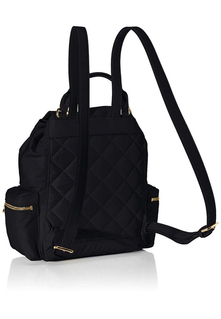 Nylon Emblem Rucksack mit Überschlag