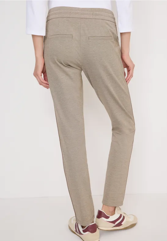 Damen Freizeithose mit Kordelzug und Streifen