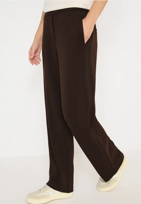Weite Loungehose mit Seitenstreifen