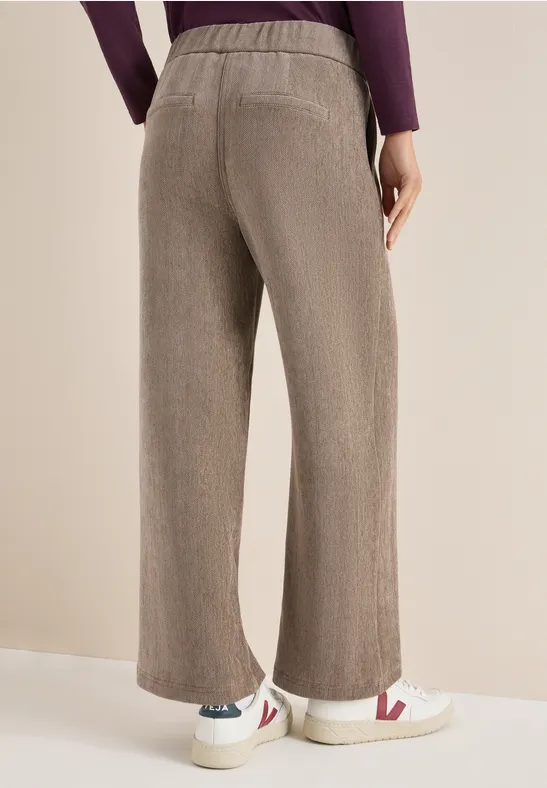 Weite Chenille-Loungewear-Hose
