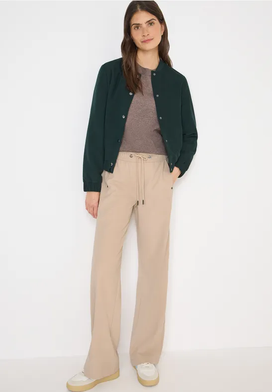 Damen Twill Hose mit weitem Bein