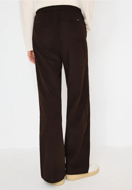 Damen Twill Hose mit weitem Bein