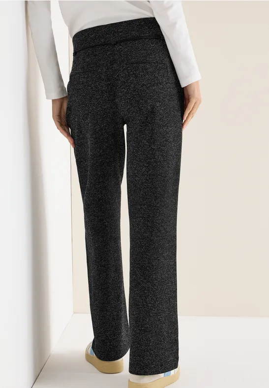 Damen Wide Leg Stoffhose