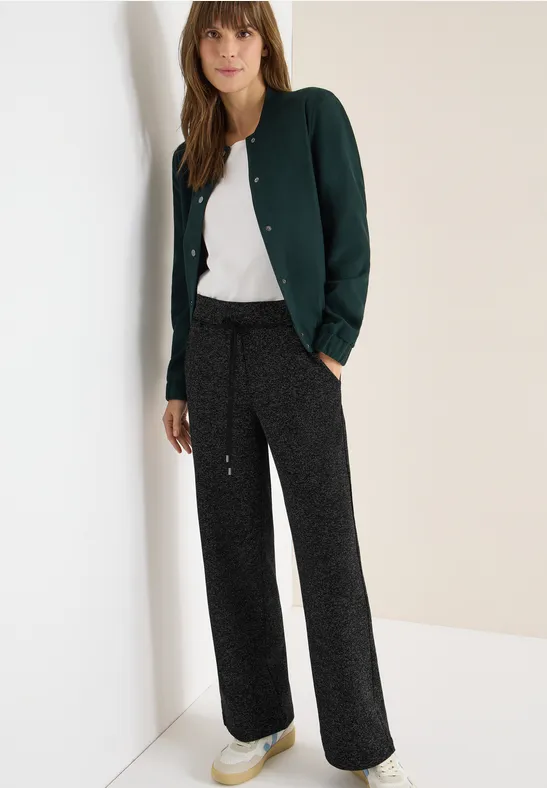 Damen Wide Leg Stoffhose