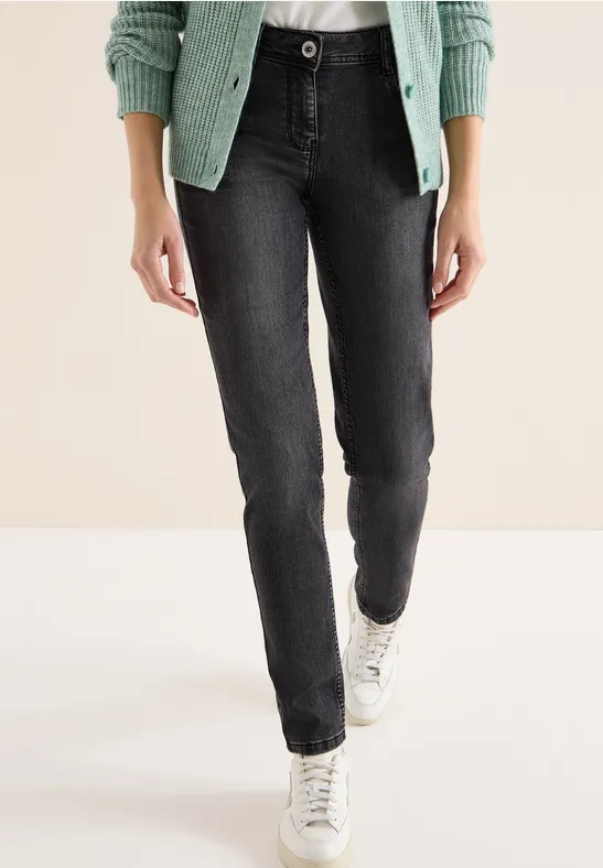 Damen Casual Fit Jeans mit mittlerer Leibhöhe