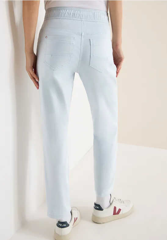 Damen-Hose im gewaschenen Denim-Look