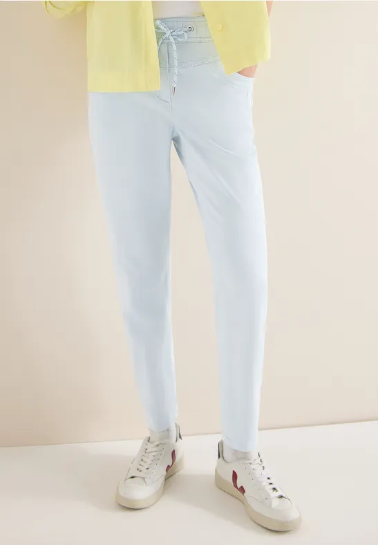 Damen-Hose im gewaschenen Denim-Look
