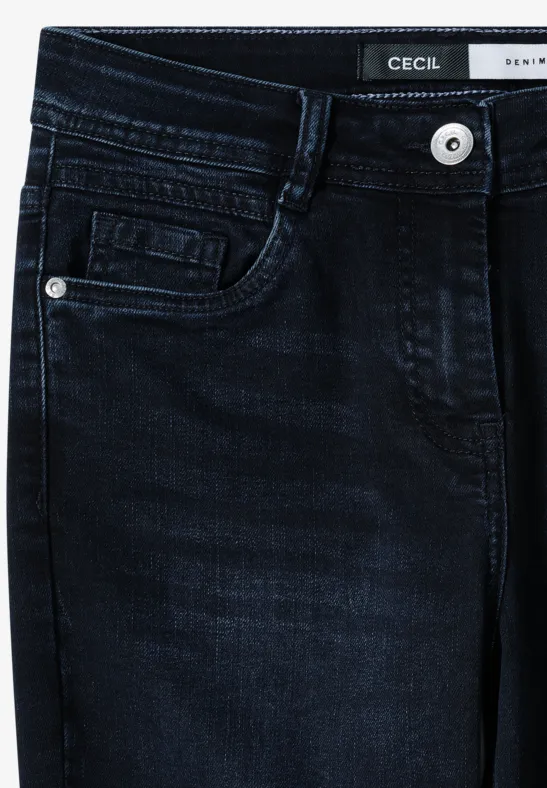 Lässige, dunkel gewaschene Jeans