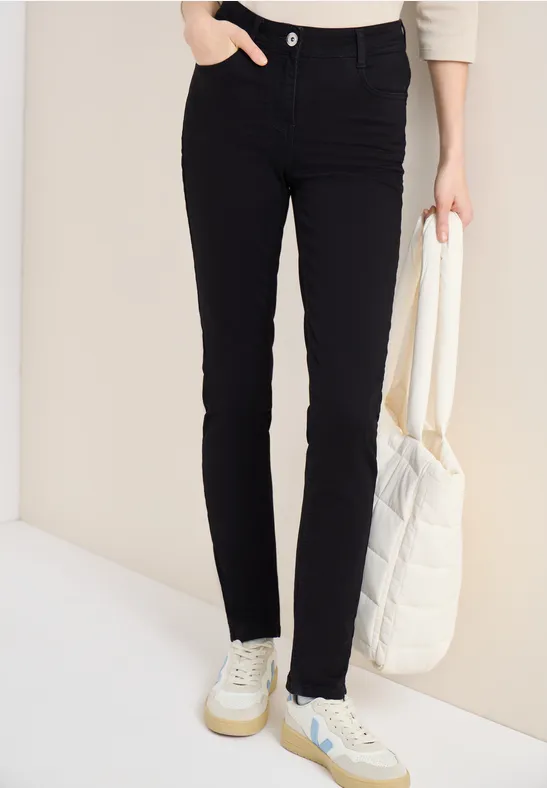 Klassische High-Waist Slim-Jeans