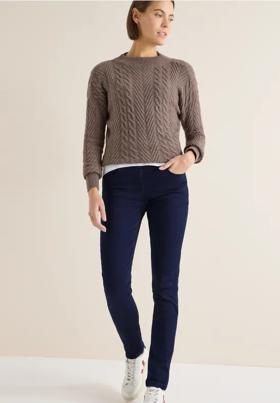 Bequeme Stretch Denim Schlupfjeans