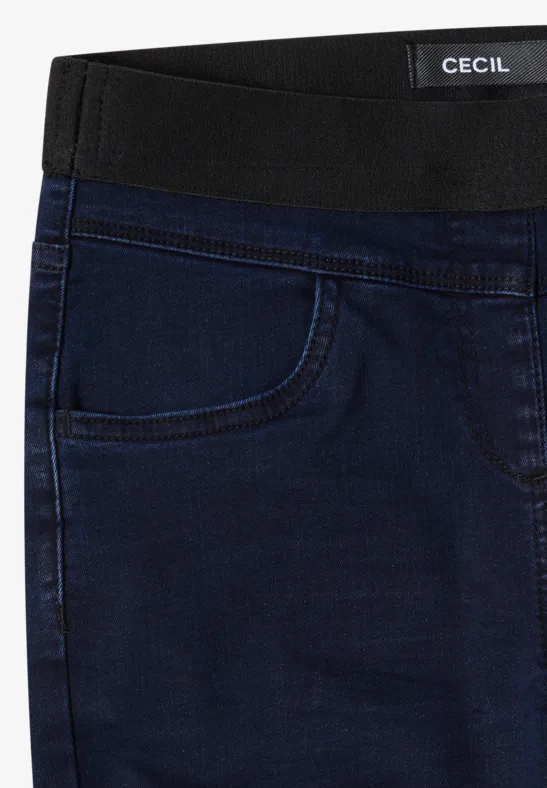 Bequeme Stretch Denim Schlupfjeans