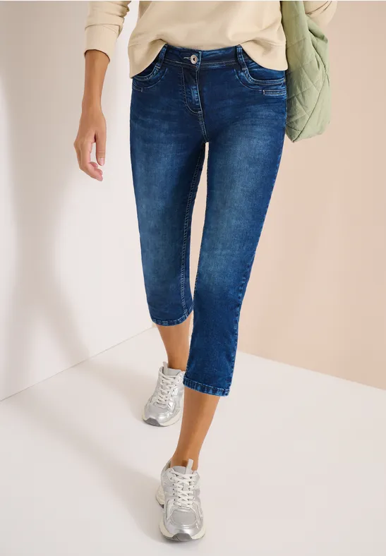 Lässige 3/4 Jeans aus Denim