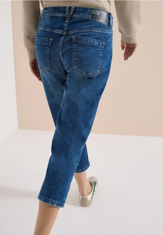 Lässige 3/4 Jeans aus Denim