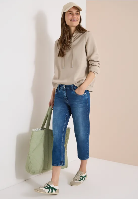 Lässige 3/4 Jeans aus Denim