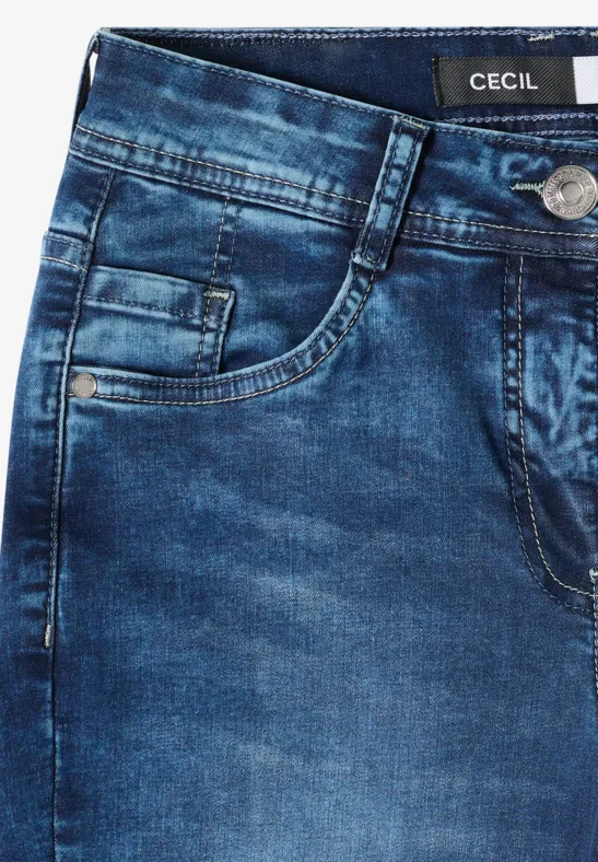 Lässige 3/4 Jeans aus Denim