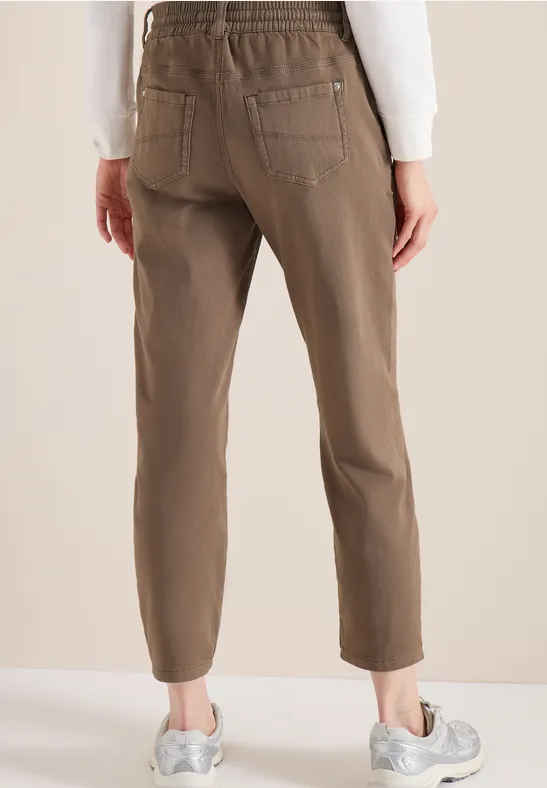 Cropped Jogger Hose mit entspannter Passform