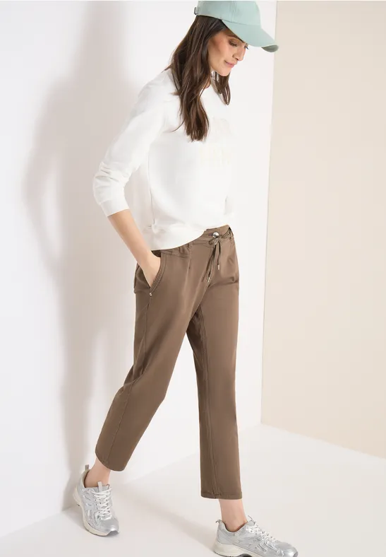 Cropped Jogger Hose mit entspannter Passform