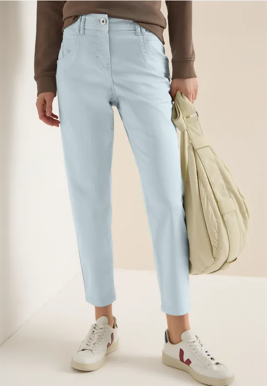 Lässige Slim Leg Hose in Blau