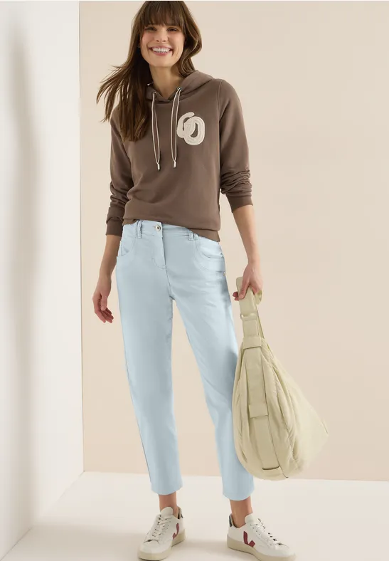 Lässige Slim Leg Hose in Blau