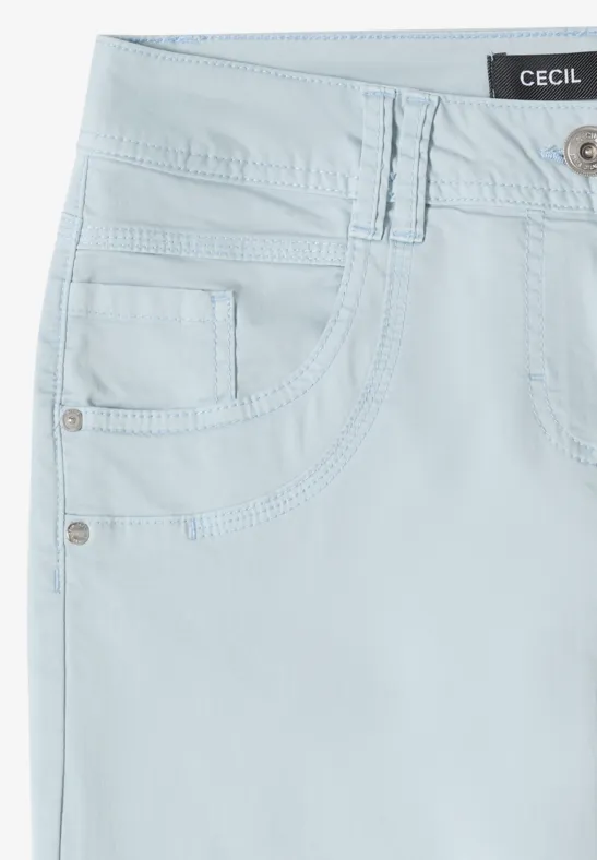 Lässige Slim Leg Hose in Blau