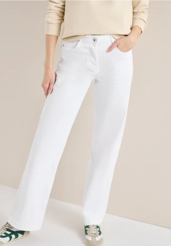 Damen High Waist Wide Leg Jeans