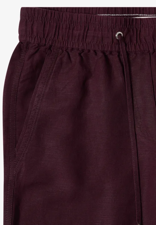 Damen Wide-Leg Hose aus Leinenmischung
