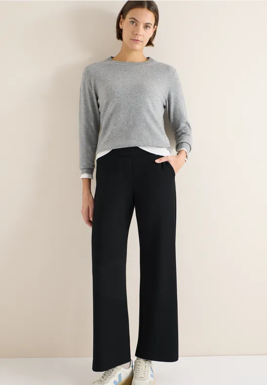 Klassische Straight Leg Hose mit Hoher Taille