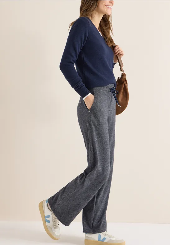Bequeme Loungewear Hose mit weitem Bein