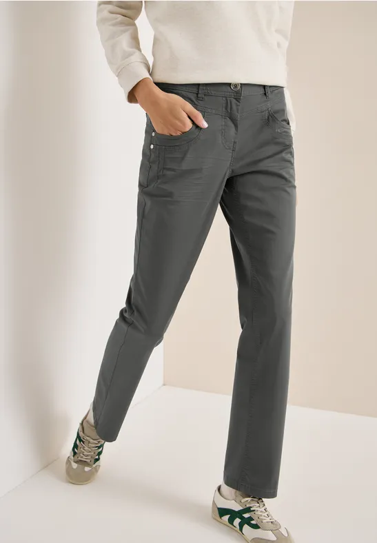 Straight-Leg Washed Hose für Damen