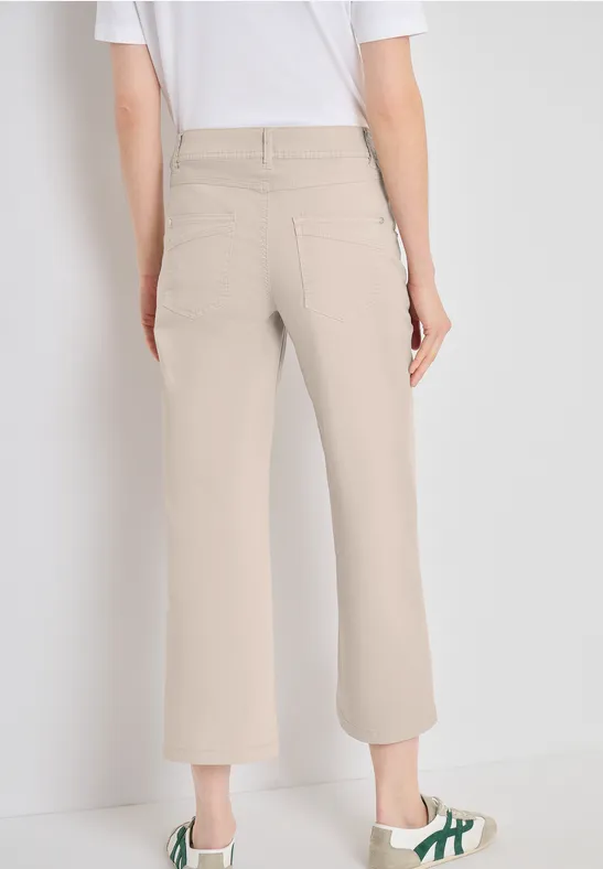 Damen High-Waist Jeans mit weitem Bein