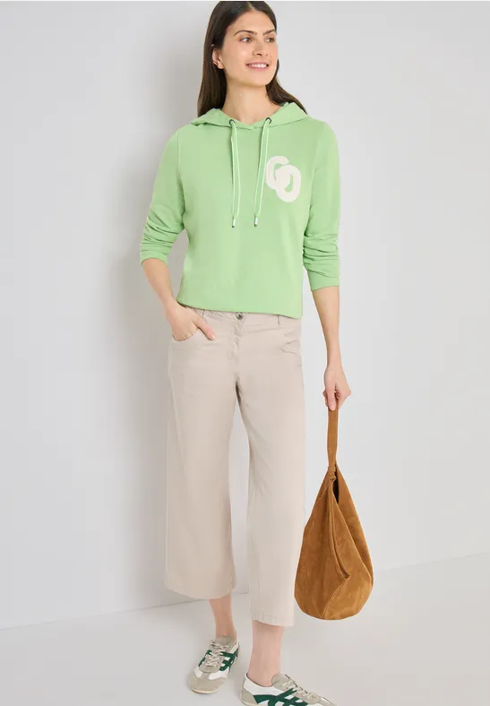 Damen High-Waist Jeans mit weitem Bein
