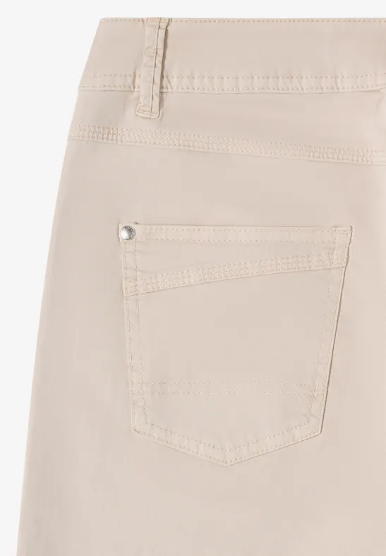 Damen High-Waist Jeans mit weitem Bein