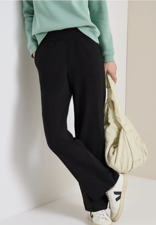 Leichte Damen Schlaghose mit Weitem Bein