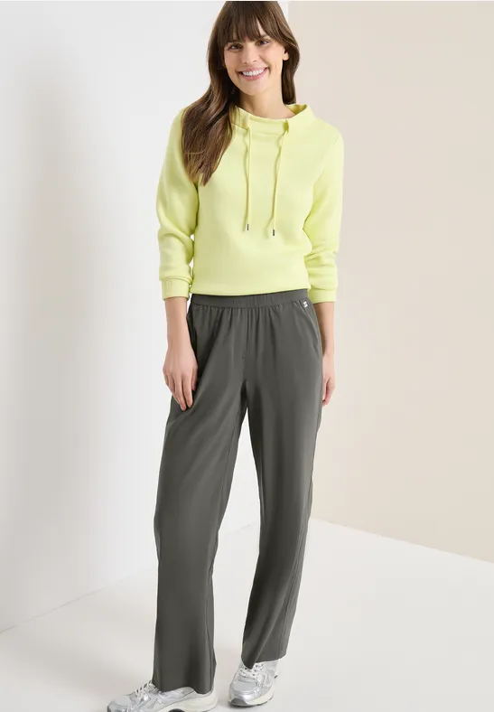 Weite Stretch-Hose mit Gummibund