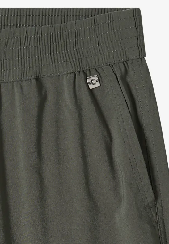 Weite Stretch-Hose mit Gummibund