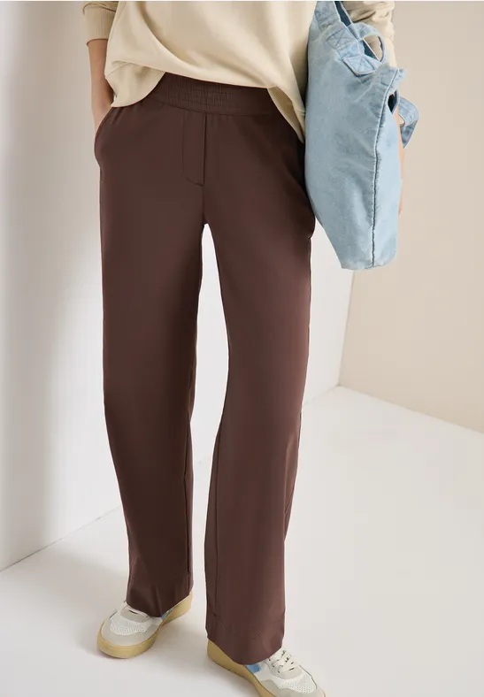 Damen Wide Leg Stretch Hose
