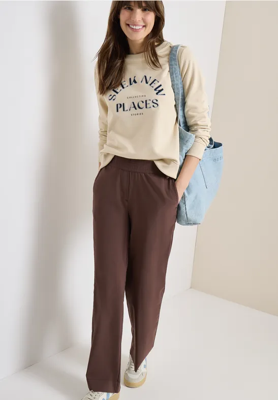 Damen Wide Leg Stretch Hose