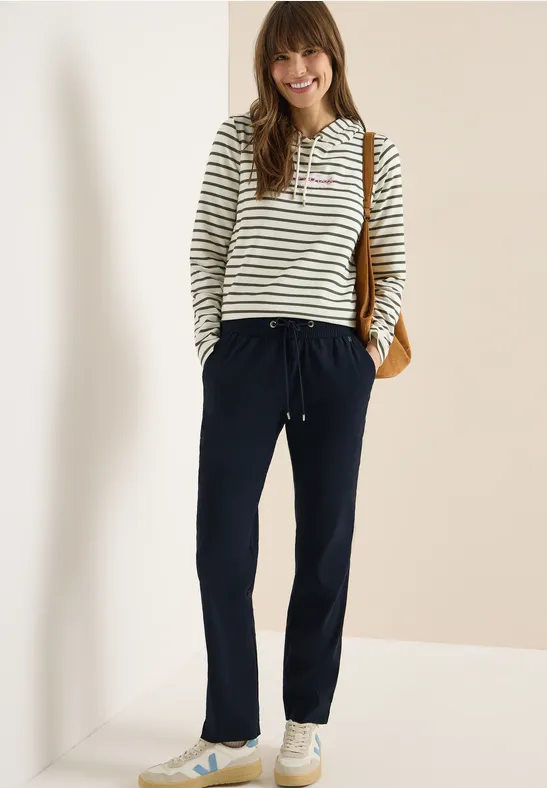 Leichte Hose mit Kordelzug im Casual Fit