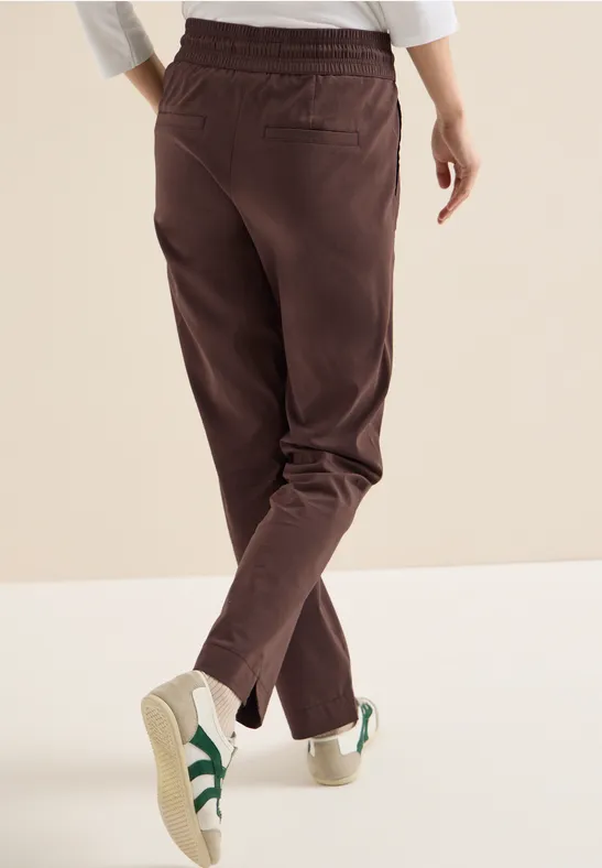 Lässige Stretchhose mit Kordelzug