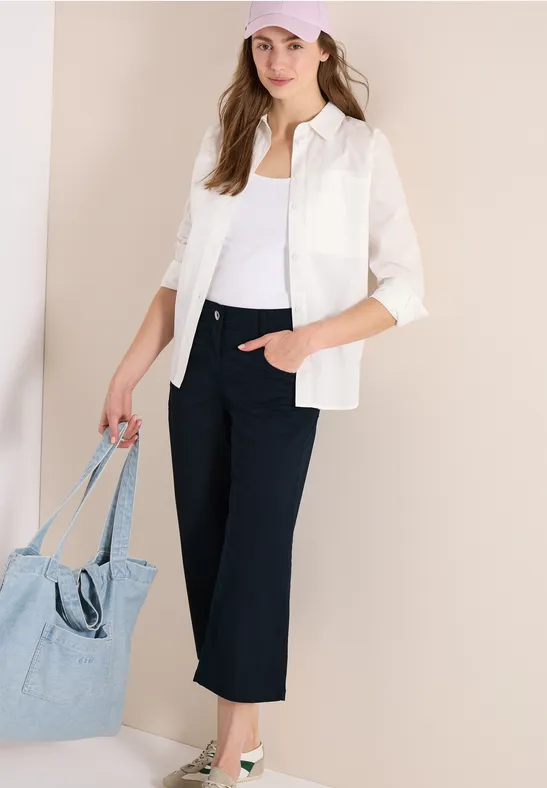 Culottes mit Schlag und hoher Taille