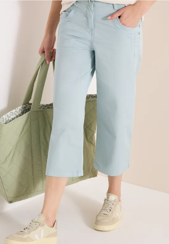 Culottes mit Schlag und hoher Taille