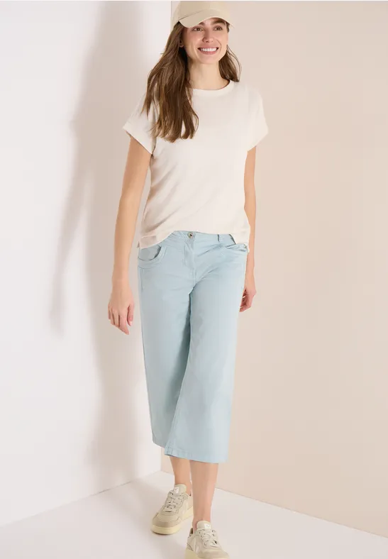 Culottes mit Schlag und hoher Taille